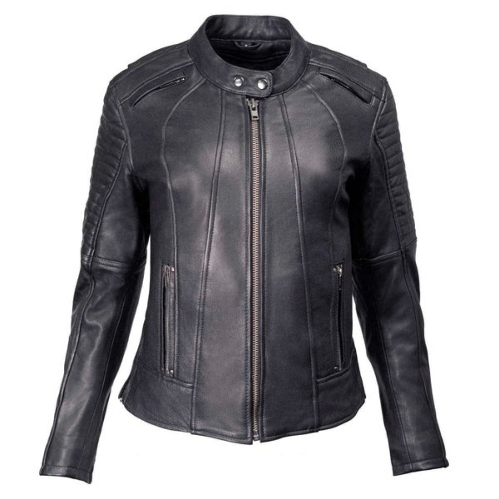 Full Leather Milwaukee MMC20000 Foxy Womena Biker Jacket XL Moto Genuine Leather - Picture 8 of 16